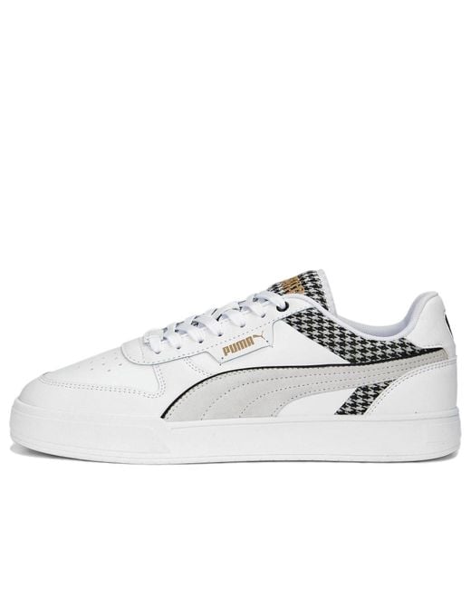 PUMA White Caven Dime Houndstooth for men