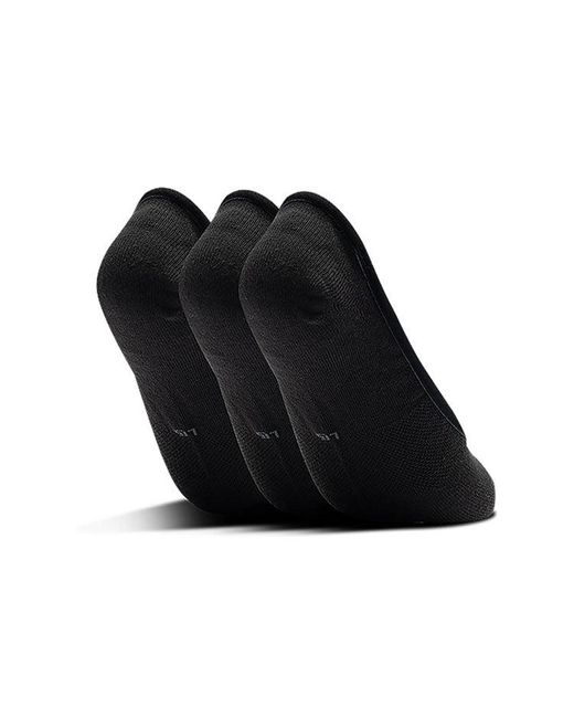 Under Armour Black Essential Lolo Liner Socks (3 Pack)