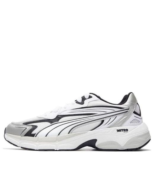PUMA White Teveris Nitro 'Noughties Feather'