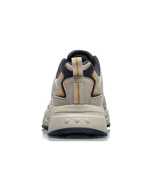 Li-ning Brown Retro Running Shoes for men
