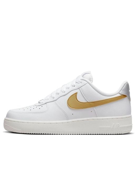 Nike White (Wmns) Air Force 1 '07 Metallic'