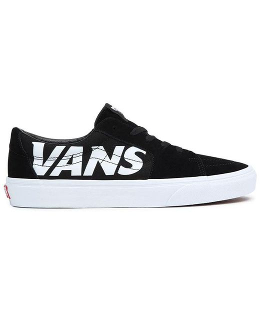 Vans Black Sk8-low Low Top Casual Skate Shoes White