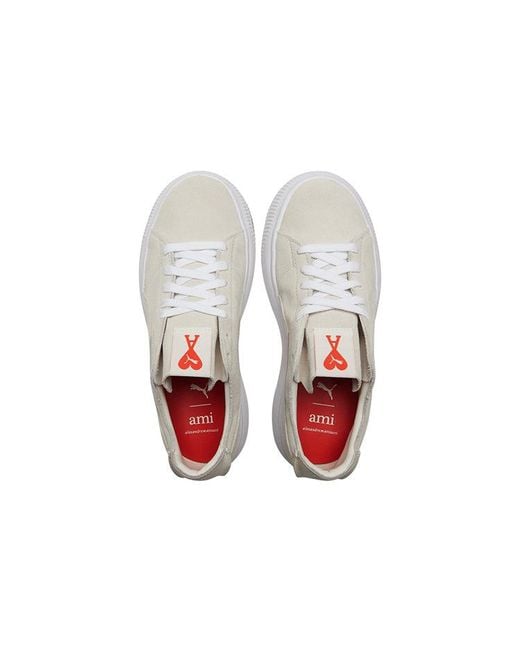 PUMA White (Wmns) Ami X Suede Mayu Deconstruct 'Pristine'