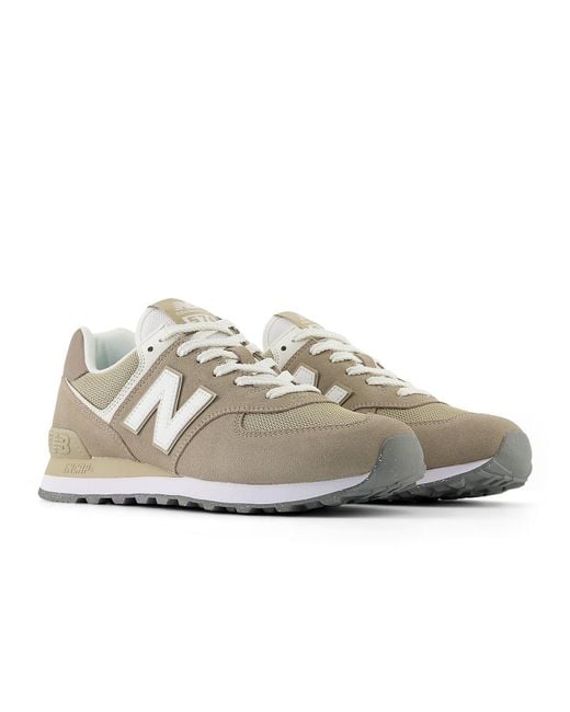 New Balance White 574 for men