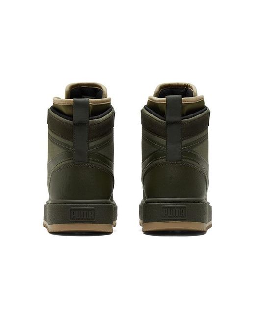 PUMA Black Suede Mid Wtr Sneakers
