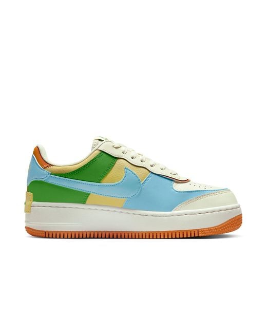 Nike White (Wmns) Air Force 1 Shadow 'Multi Color'