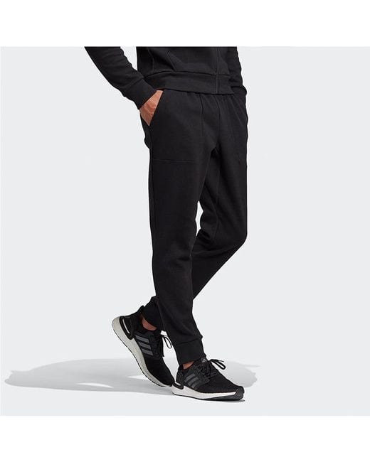 Adidas Black Mhs Pant Sta Casual Sports Long Pants for men