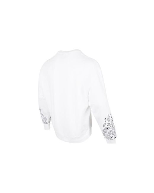 PUMA White Paisley Graphic Crew for men