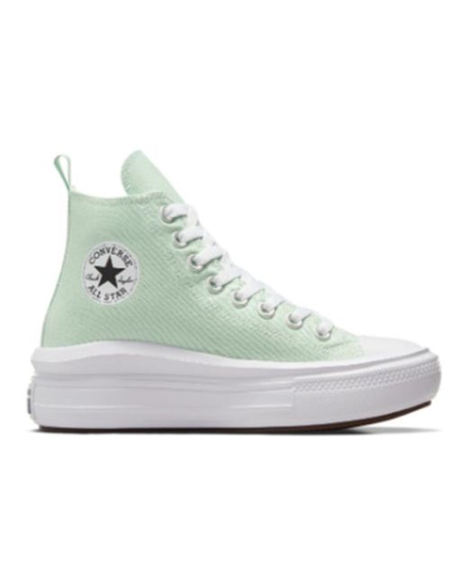 Converse White Chuck Taylor All Star Move Platform In