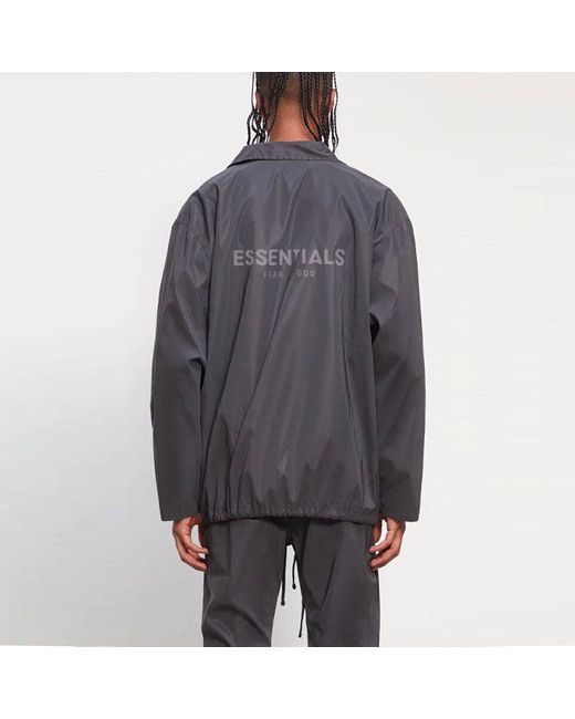 Fear Of God Gray Fear Of God Eentia 21 Coach Jacket Back for men