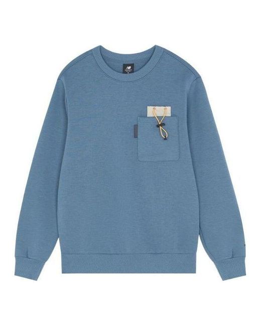 New Balance Blue Lifestyle Sweatshirt for men