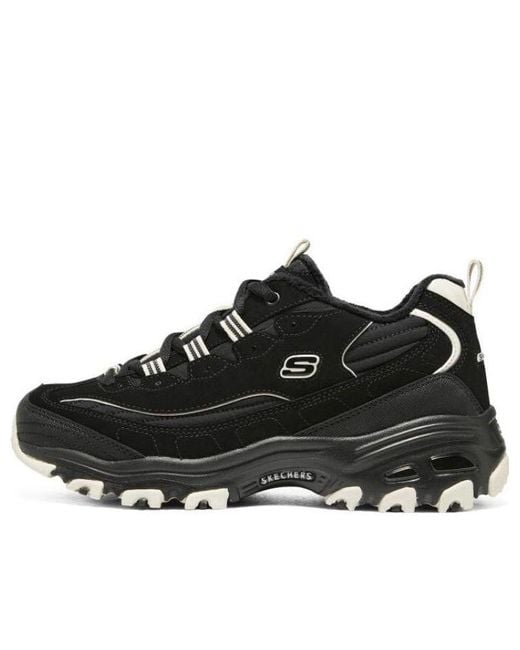 Skechers Black (Wmns) D'Lites Zip Along Shoes ''