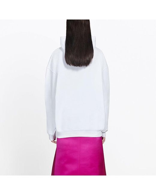 Balenciaga White (Wmns) Logo Hoodie