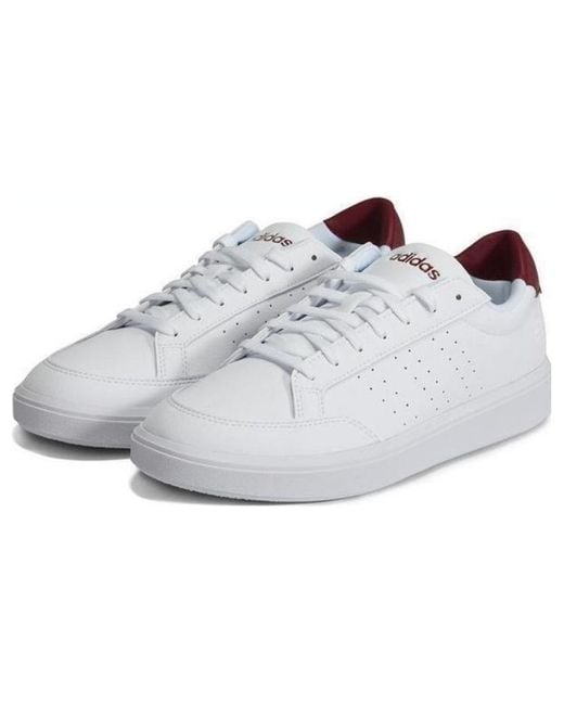 Adidas White Nova Court Shadow' for men