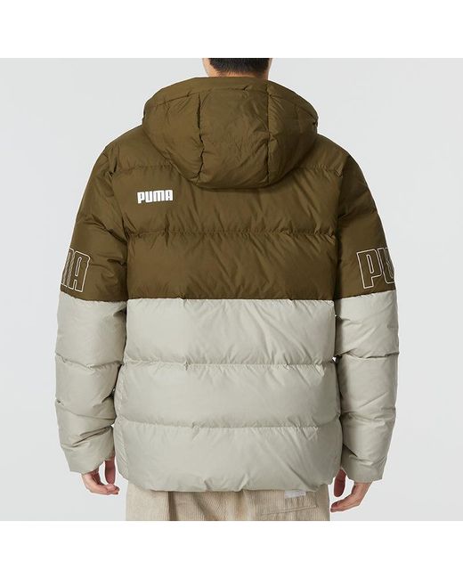PUMA Green Power Down Hooded Jacket for men