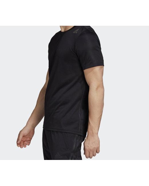 Adidas Black Trg Tee Hrdy Sports Training Short Sleeve for men