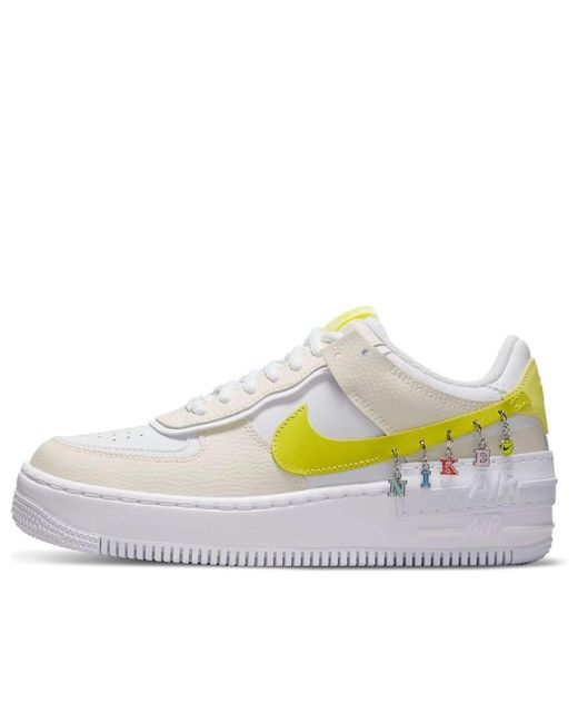 Nike White (Wmns) Air Force 1 Shadow Se 'Pale Ivory Light Zitron'
