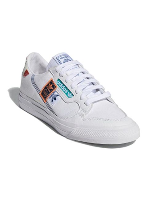 Adidas White Continental Vulc for men