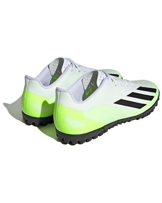 Adidas Green X Crazyfast.4 Tf Lucid Lemon' for men