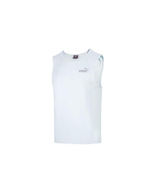 PUMA White Uv Sleeveless Tank for men