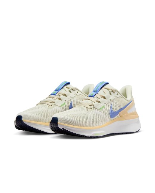 Nike White (Wmns) Air Zoom Structure 25 Road Running Shoes 'Sea Glass Summit'