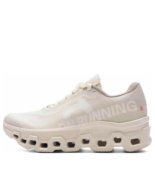 On Shoes White X Invincible Cloudmonster 2 'Ivory' for men