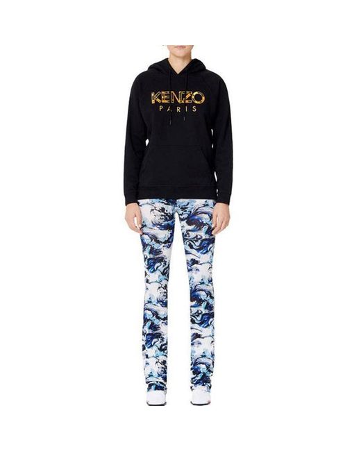 KENZO Blue (Wmns) Logo Pattern Cotton