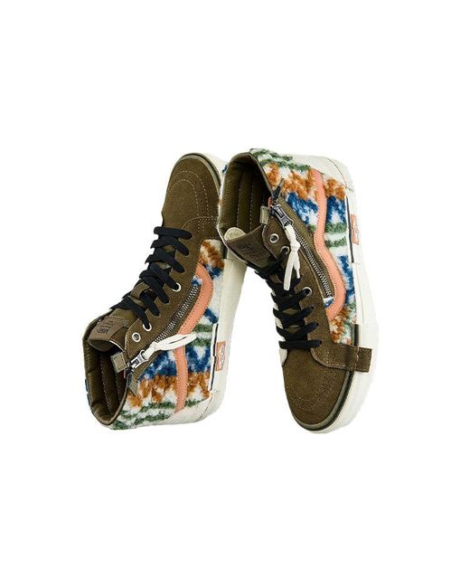 Vans Brown Sk8-Hi Reissue Cap 'Mixed Textile' for men