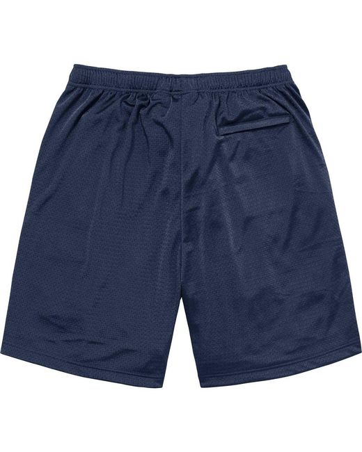 Supreme Blue X Champion Mesh Shorts for men