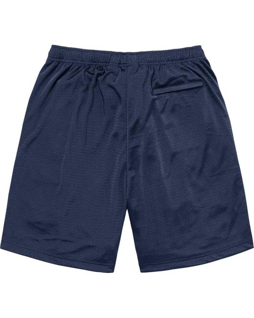 Supreme Blue X Champion Mesh Shorts for men