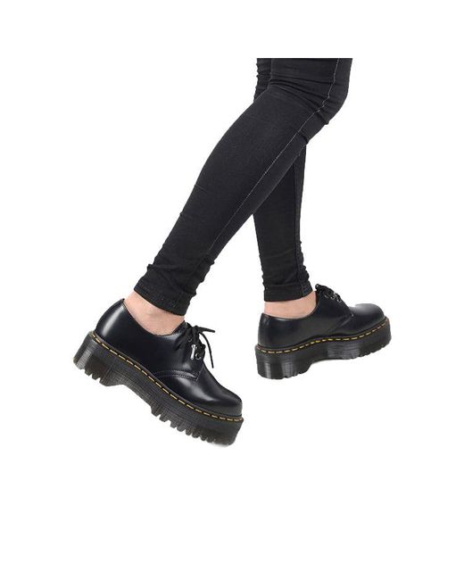 Dr. Martens Black 1461 Smooth Leather Platform for men