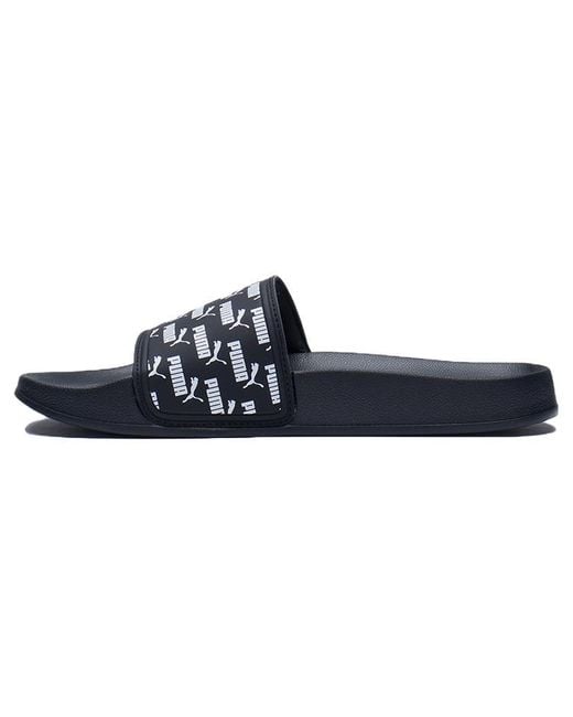 PUMA Blue Leadcat 2.0 Shower Slide 'Allover Print' for men