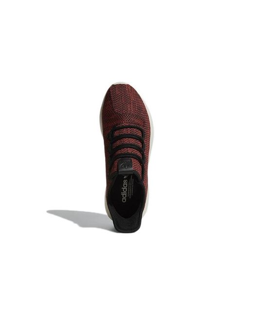 Adidas Brown Tubular Shadow 'Trace Scarlet' for men
