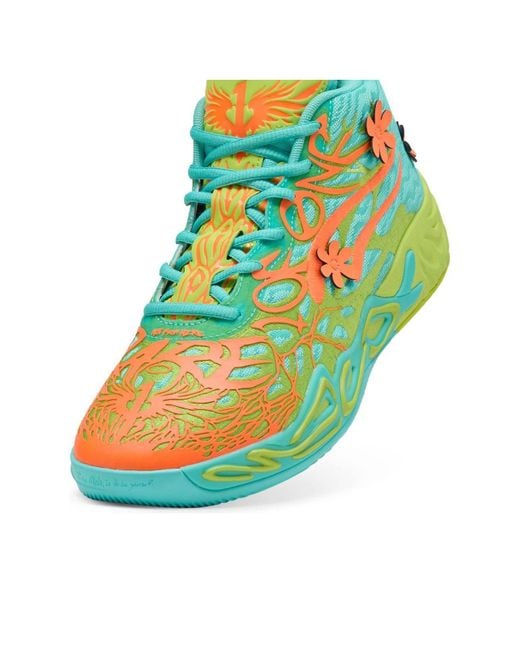 PUMA Blue Mb.04 X Scooby-Doo 'Aquatic Lime Smash Heat Fire' for men