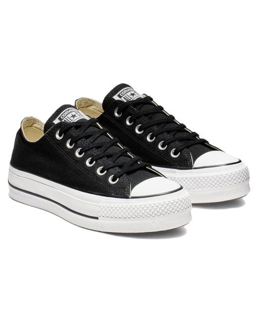 Converse Black (Wmns) Chuck Taylor All Star Lift Platform Canvas Ox