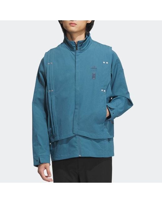 Adidas Blue Wj Trans Wv Jacket for men