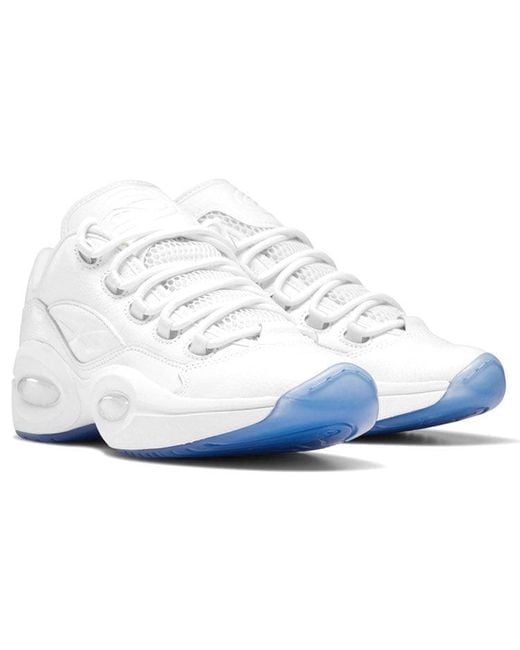 Reebok White Question Low Clear' for men
