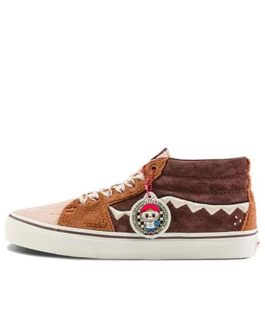 Vans Brown Sk8-mid X The Monsters Shoes