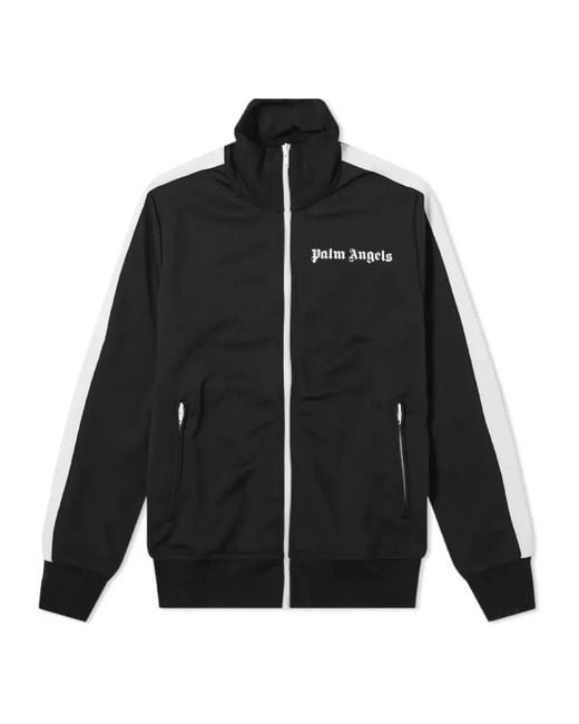 Palm Angels Black Ss21 Classic Track Jacket for men