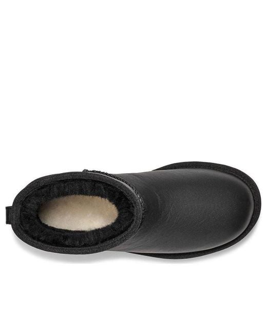 Ugg Black (Wmns) Classic Mini Pearlized Boot