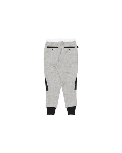 Nike Gray X Sacai Crossover Knit Bundle Feet Sports Pants for men