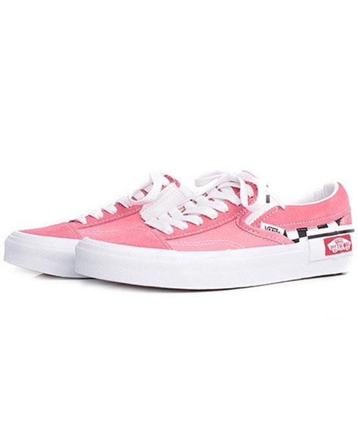 Vans Pink Slip-On Cap 'Checkerboard Strawberry' for men