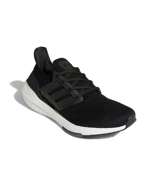 Adidas Black Ultraboost 21 'Core' for men