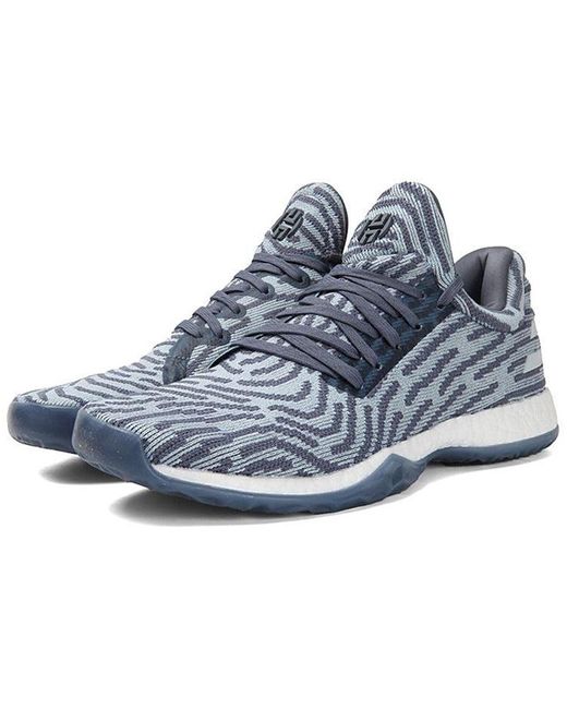 Adidas Blue Harden Volume 1 Ls Primeknit 'Raw Steel' for men