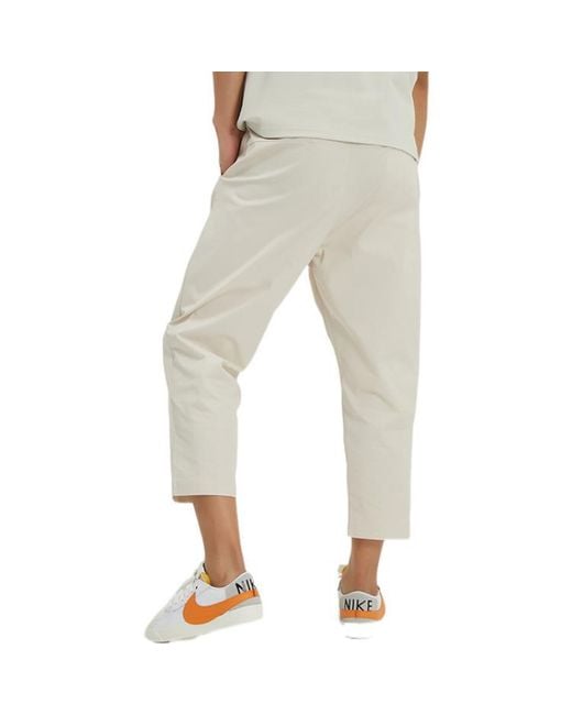 Nike Gray Solid Color Straight Slim Fit Woven Casual Long Pants/Trousers for men
