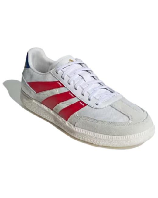 Adidas White Predator 24 League Low Freestyle Scarlet Royal' for men