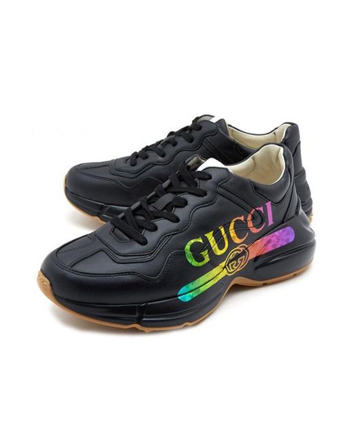Gucci Blue Rhyton 'Iridescent Logo' for men