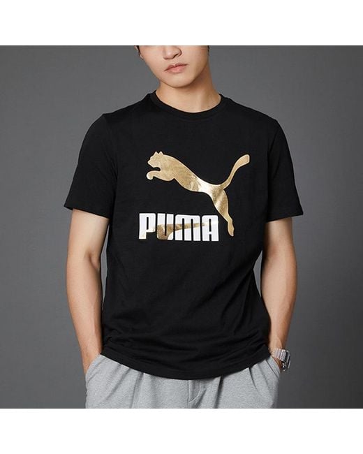PUMA Black Classics Logo T-Shirt for men