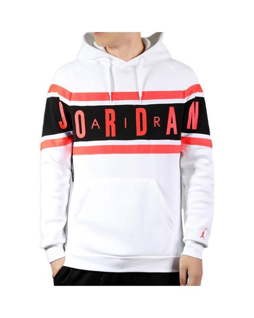 Nike White Air Logo Printing Fleece Pullover for men