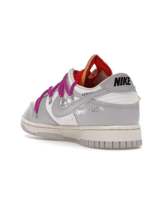 Nike White X Off- Dunk Low 'Lot 45 Of 50' for men